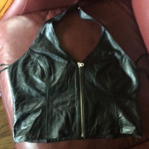 Wilson’s leather zip up tank vest